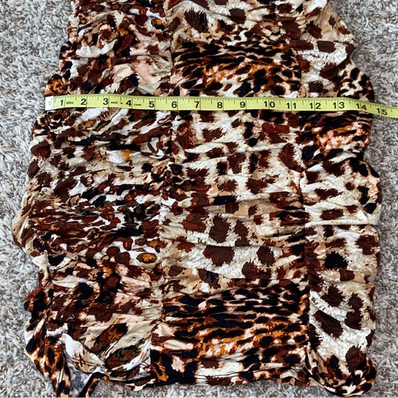 VICTORIA’S SECRET Bra Top Animal Print Ruche Dress - Picture 8 of 8